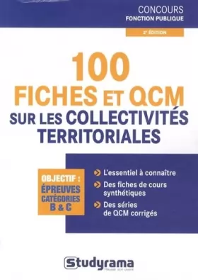 Couverture du produit · 100 fiches et QCM sur les collectivités territoriales