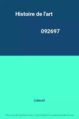 Couverture du produit · Histoire de l'art                                                                             092697