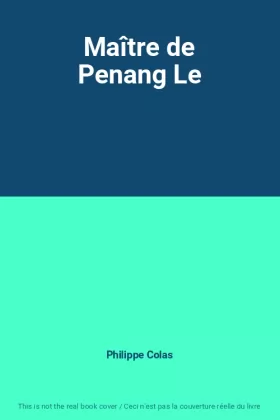 Couverture du produit · Maître de Penang Le