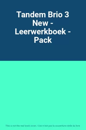 Couverture du produit · Tandem Brio 3 New - Leerwerkboek - Pack