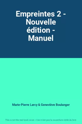 Couverture du produit · Empreintes 2 - Nouvelle édition - Manuel