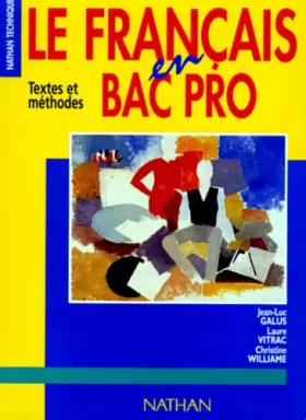 Couverture du produit · Le français en bac professionnel, 1996. Livre de l'élève