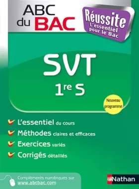Couverture du produit · ABC du BAC Réussite SVT 1re S