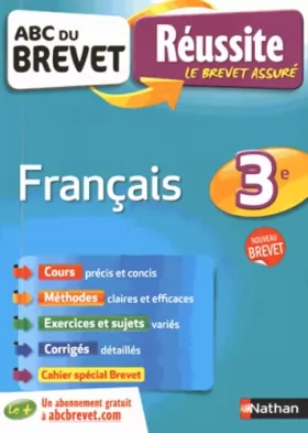Couverture du produit · ABC du BREVET Réussite Français 3e