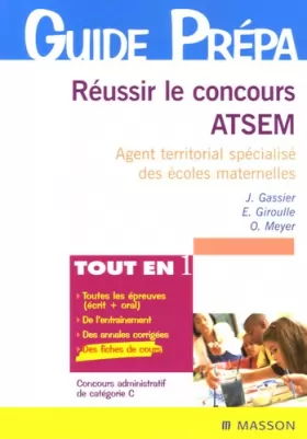 Couverture du produit · Réussir le concours Atsem : Agent territorial spécialisé des écoles maternelles