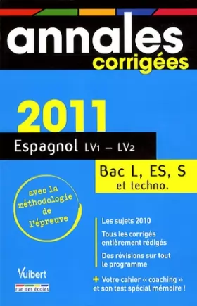 Couverture du produit · Espagnol LV1/LV2 Bac L, ES, S et techno