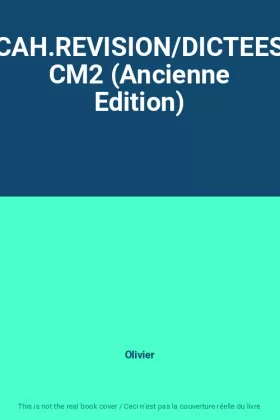 Couverture du produit · CAH.REVISION/DICTEES CM2 (Ancienne Edition)
