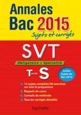 Couverture du produit · Annales Bac 2015 SVT Term S