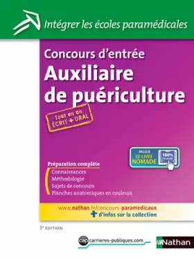 Couverture du produit · Concours d'entrée Auxiliaire de Puériculture