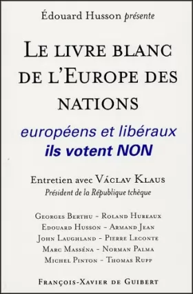 Couverture du produit · Le Livre blanc de l'Europe des Nations