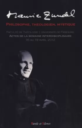Couverture du produit · Maurice zundel philosophe theologien mystique