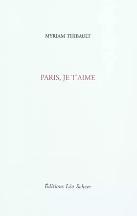 Couverture du produit · Paris, je t'aime