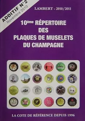 Couverture du produit · Additif repertoire lambert 2010