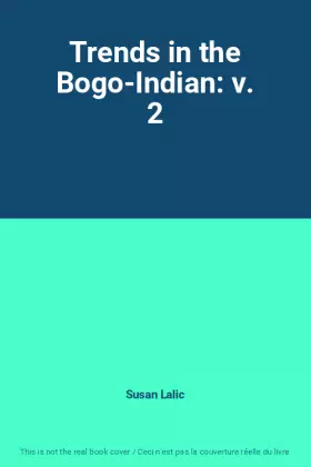 Couverture du produit · Trends in the Bogo-Indian: v. 2