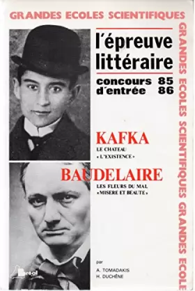 Couverture du produit · L'épreuve littéraire, 1985-1986. Kafka  Baudelaire