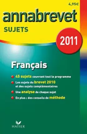 Couverture du produit · Français séries générale, technologique et professionnelle : Sujets 2011