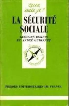 Couverture du produit · La sécurité sociale