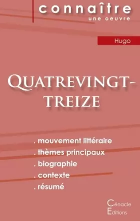Couverture du produit · Fiche de lecture Quatrevingt-treize de Victor Hugo (Analyse littéraire de référence et résumé complet)
