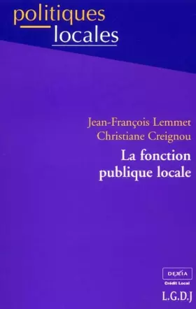 Couverture du produit · La fonction publique locale
