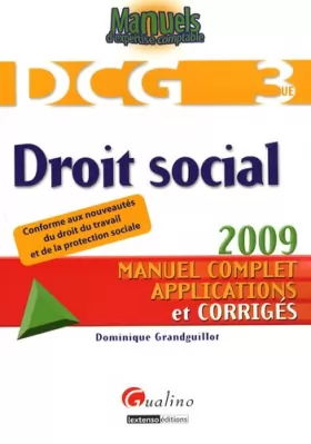 Couverture du produit · DCG 3 Droit social