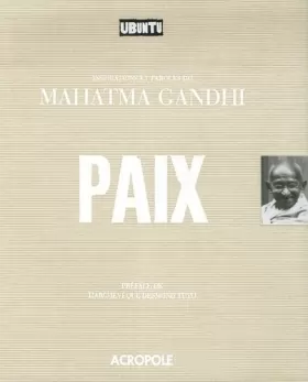 Couverture du produit · Paix : Inspirations et paroles du Mahatma Gandhi