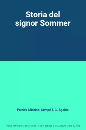 Couverture du produit · Storia del signor Sommer
