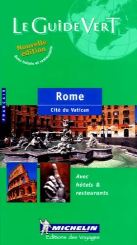 Couverture du produit · Guide vert Rome