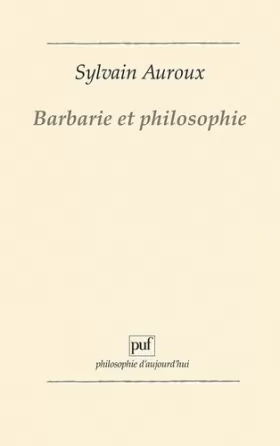 Couverture du produit · Barbarie et philosophie