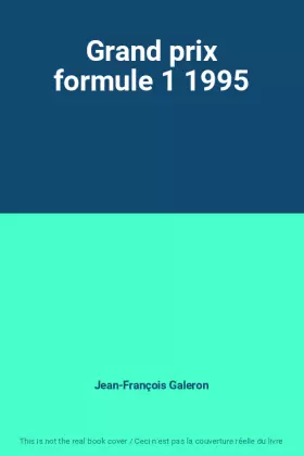 Couverture du produit · Grand prix formule 1 1995