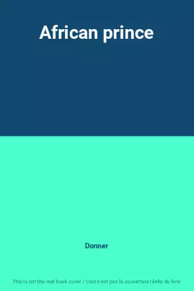 Couverture du produit · African prince