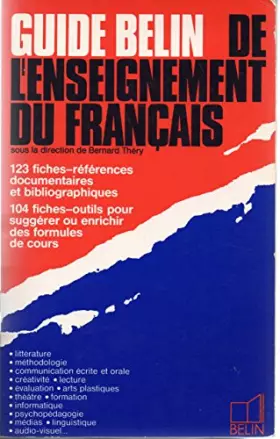 Couverture du produit · Guide Belin de l'enseignement du français