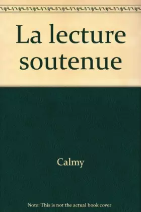 Couverture du produit · La lecture soutenue