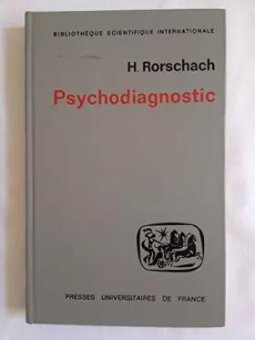Couverture du produit · Psychodiagnostic : Méthode et résultats d'une expérience diagnostique de perception, interprétation libre de formes fortuites