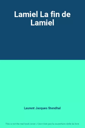 Couverture du produit · Lamiel La fin de Lamiel