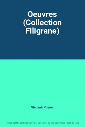 Couverture du produit · Oeuvres (Collection Filigrane)