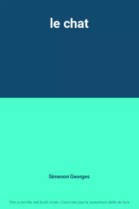 Couverture du produit · le chat