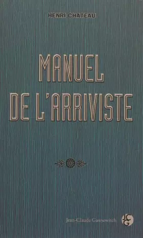 Couverture du produit · Manuel de l'arriviste