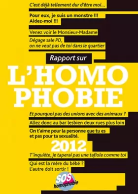 Couverture du produit · Rapport Sur l'Homophobie 2012