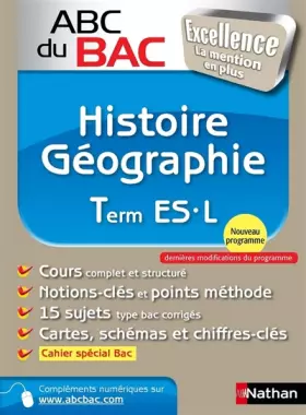 Couverture du produit · ABC du BAC Excellence Histoire - Géographie Term ES.L