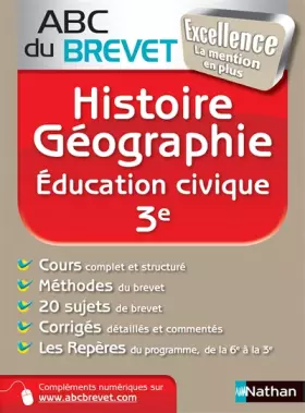 Couverture du produit · ABC du BREVET Excellence Histoire - Géographie 3eme