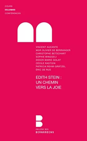 Couverture du produit · Edith Stein. Un chemin vers la joie