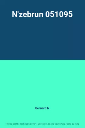 Couverture du produit · N'zebrun 051095