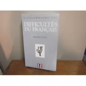 Couverture du produit · dictionnaire des difficultes du francais