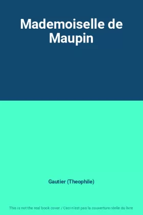 Couverture du produit · Mademoiselle de Maupin
