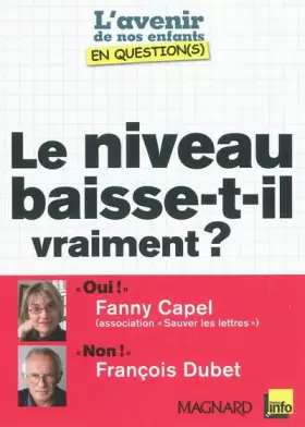 Couverture du produit · Le niveau baisse-t-il vraiment ?