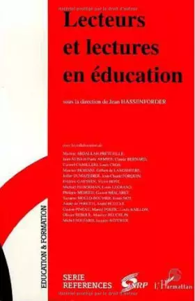 Couverture du produit · Lecteurs et lectures en éducation
