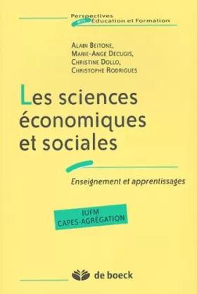 Couverture du produit · Les sciences économiques et sociales : Enseignement et apprentissages