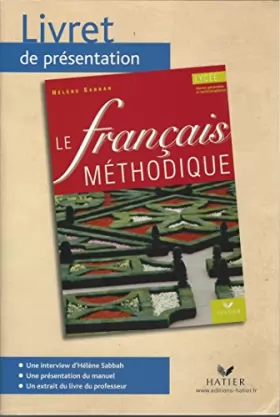 Couverture du produit · Livret de Présentation: Le Français Méthodique