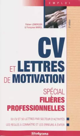 Couverture du produit · Cv et lettre de motivation spécial filières professionnelles
