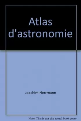 Couverture du produit · Atlas d'astronomie